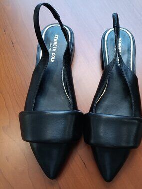 Women's Pointy Toe Leather Slingback Mules by Kenneth Cole